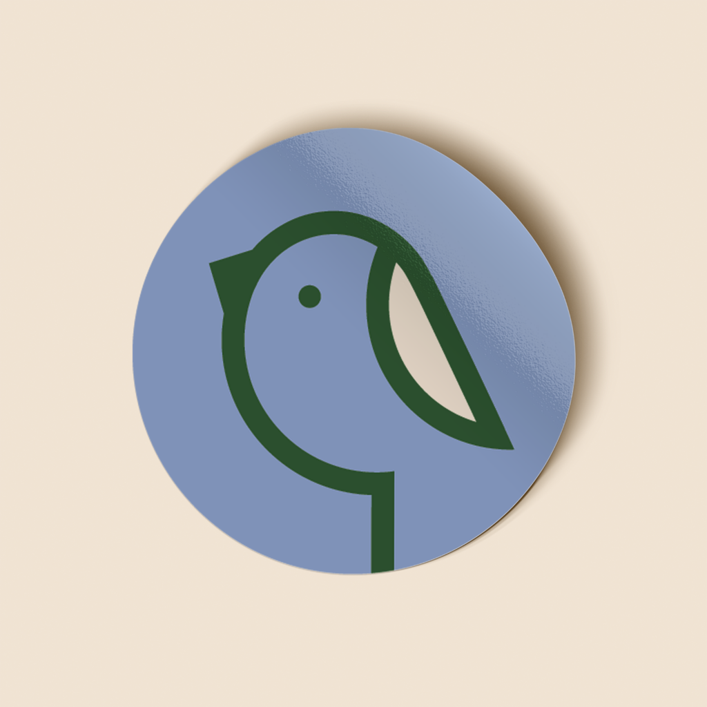 Sluitsticker, Briefpapier, visitekaartje en thank you kaart in de huisstijl van Hotel Nest.